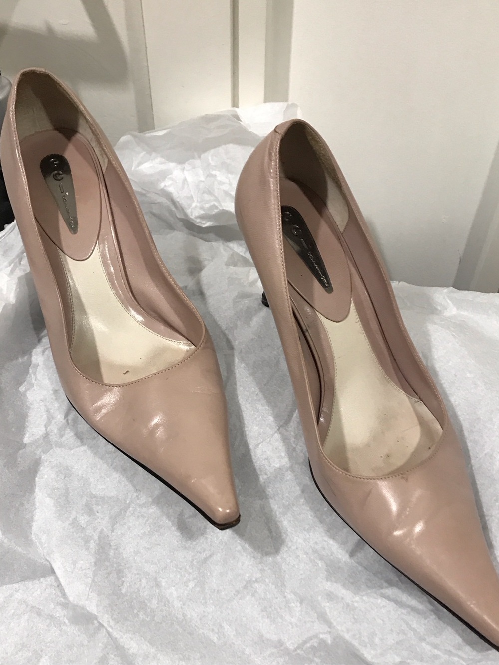 Lavender/lilac Leather heel